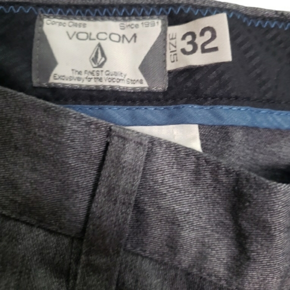 Volcom Shorts Mens 32 Gray Chino Preppy Casual Men's - Picture 9 of 12